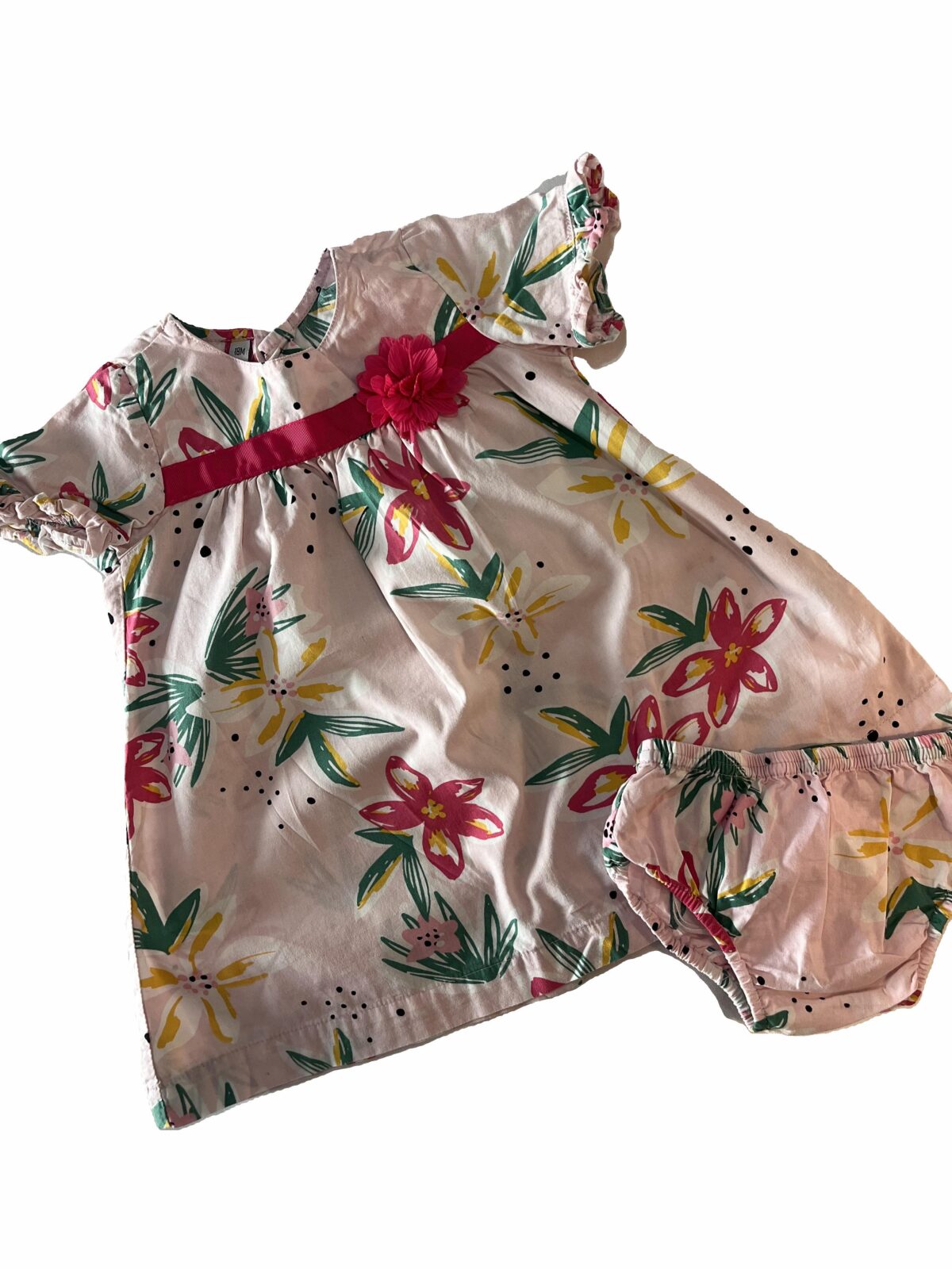 Robe & culotte fleuris 18 mois
