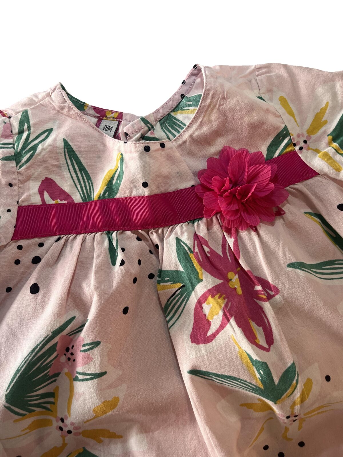 Robe & culotte fleuris 18 mois – Image 3